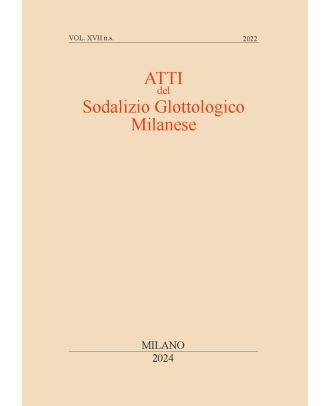 Atti del Sodalizio Glottologico Milanese - NS XVII-2022